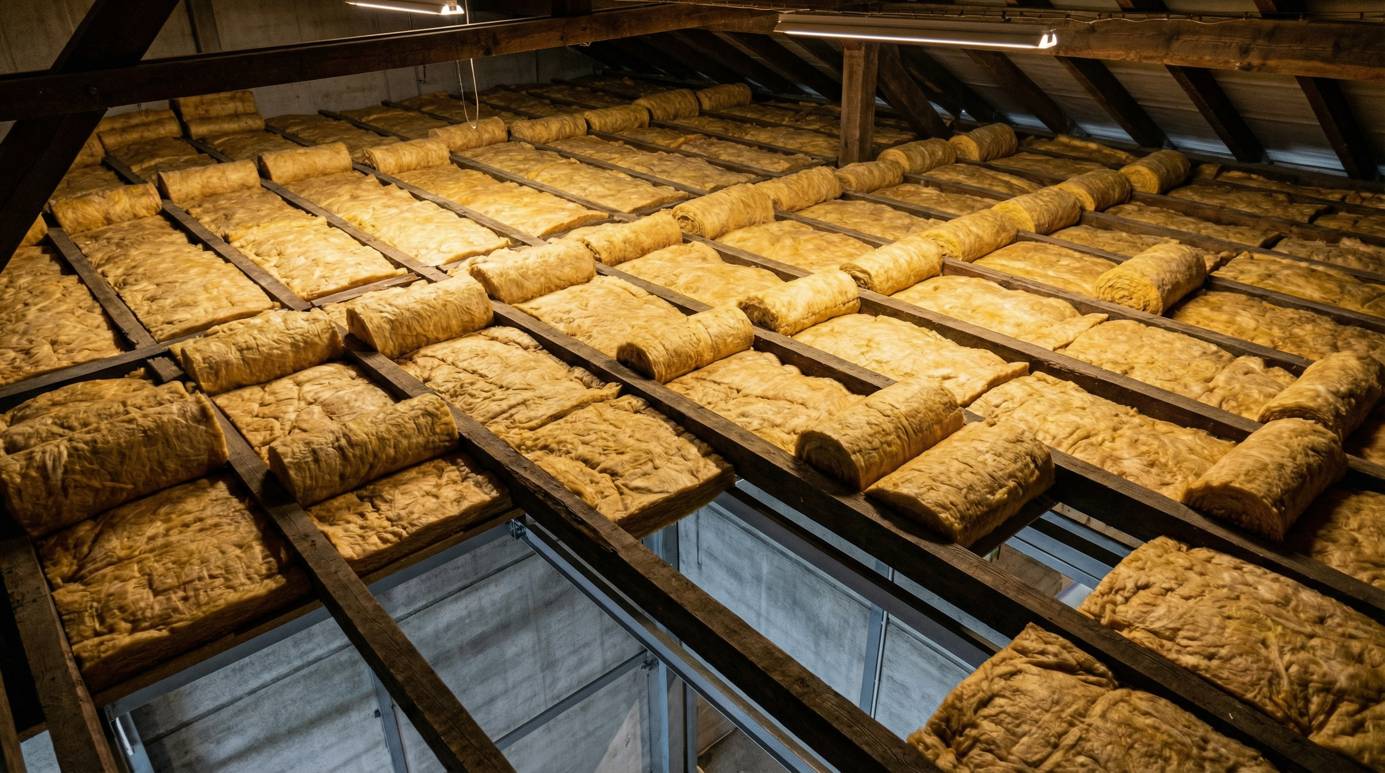 Loft insulation installation